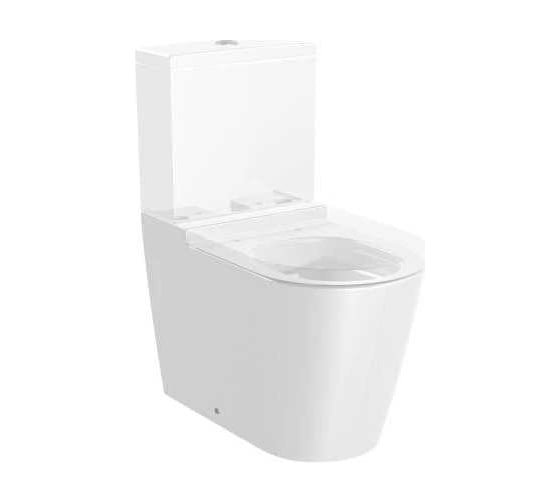 Чаша унитаза напольная ROCA INSPIRA ROUND 645 мм, rimless 7342526000