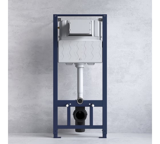 Инсталляция с клавишей AM.PM Pro L чёрн матовый с подвесным унитазом Spirit V2.0 FlashClean черн мат IS49038.701700MB