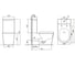 Унитаз напольный безободковый Iberica Blanca BURGOS ALTO белый, тонкое сиденье дюропласт, soft close IB.BRA.121.1B1 9