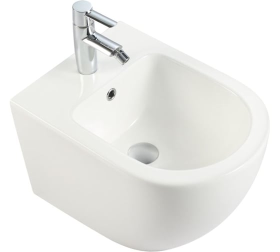 Подвесное биде IBERICA BLANCA BILBAO BIDE белое с отверстием под смеситель, IB.BLA.B12