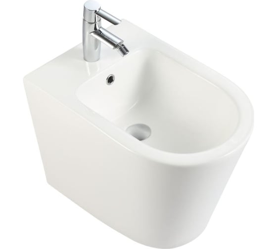 Напольное биде IBERICA BLANCA BURGOS BIDE белое с отверстием под смеситель, IB.BRA.B32