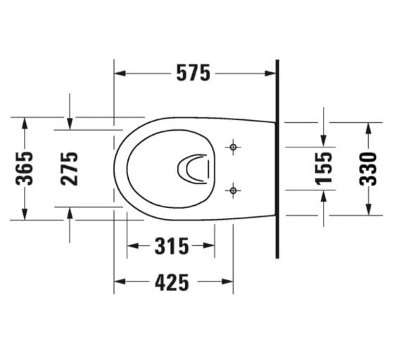 Подвесной унитаз DURAVIT 45720900A1 Set Architec Rimless 2572090000 Architec Rimless 00000078724