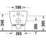 Подвесной унитаз DURAVIT 2511090000 VIU 370x570 мм, Rimless, комплект креплений 00000069957 4
