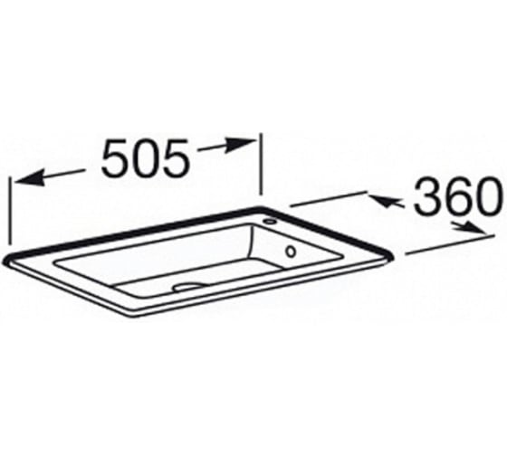 Раковина Roca Z_DEBBA 450x370x160 мм, установочный комплект 00032469