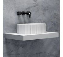 Раковина накладная ABBER Stein белая матовая AS2655