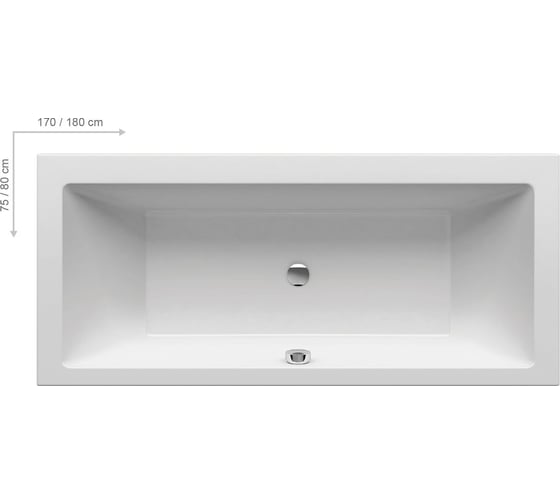 Ванна RAVAK FORMY 01 SLIM 170x75 белая C691300000
