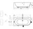Ванна RAVAK FREEDOM Corner L 1700x800 пристенная (слив-перелив - хром) XC00100041 7