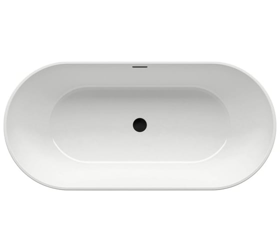 Ванна RAVAK FREEDOM O 1690x800 белая, отдельно стоящая (слив-перелив - черный) XC00100032 1