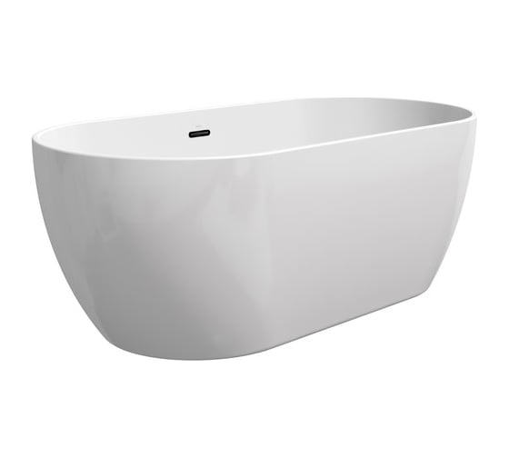 Ванна RAVAK FREEDOM O 1690x800 белая, отдельно стоящая (слив-перелив - черный) XC00100032
