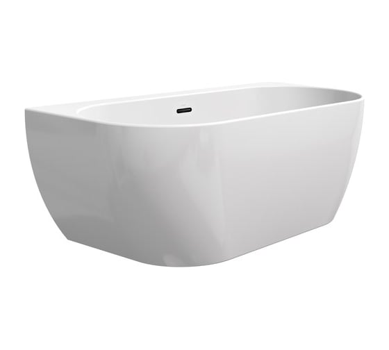 Ванна RAVAK FREEDOM W 1660x800 белая, пристенная (слив-перелив - черный) XC00100033 1