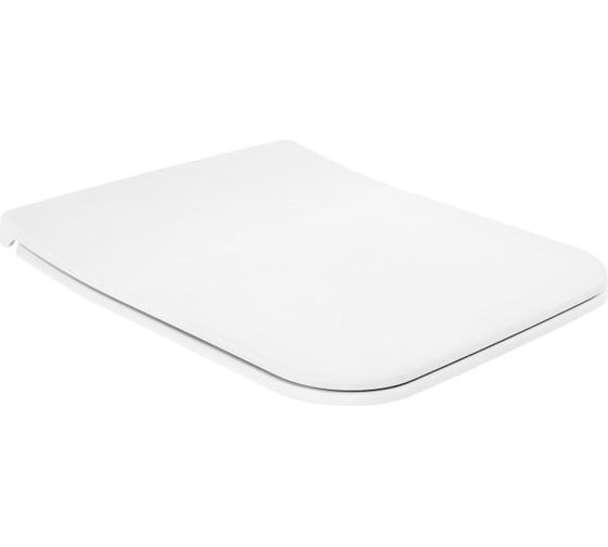 Подвесной безободковый унитаз Villeroy & Boch Legato alpin, с крышкой-сиденьем SlimSeat 5663RL01