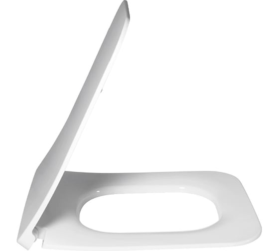 Подвесной безободковый унитаз Villeroy & Boch Legato alpin, с крышкой-сиденьем SlimSeat 5663RL01