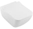 Подвесной безободковый унитаз Villeroy & Boch Legato alpin, с крышкой-сиденьем SlimSeat 5663RL01 1