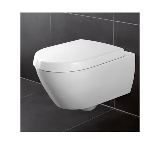 Подвесной безободковый унитаз Villeroy & Boch Avento alpin 5656HR01