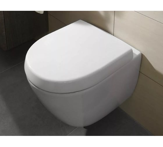 Подвесной безободковый унитаз Villeroy & Boch Avento alpin 5656HR01