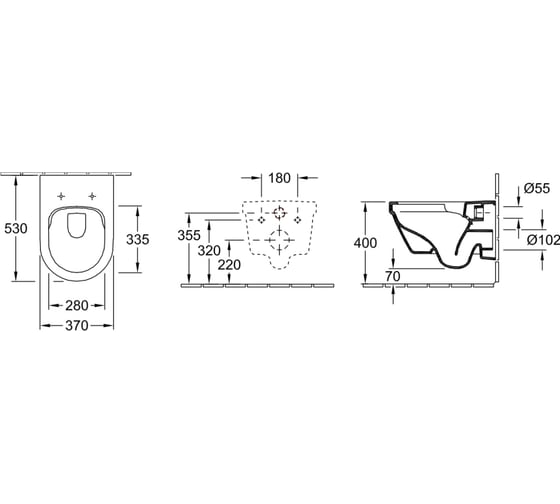 Унитаз Villeroy & Boch Architectura DirectFlush с сиденьем SoftClosing 4694 HR01 00000083040