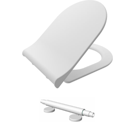 Подвесной безободковый унитаз Kale IDEA 2.0 в комплекте с сиденьем микролифт 00061962