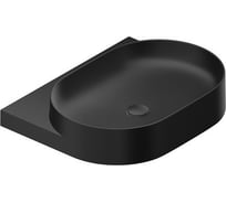 Умывальник RAVAK Yard 600 керамический без отверстия, черный матовый XJX0D060000