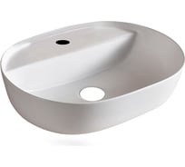 Накладной умывальник Point Виктория 51, овальный, белый матовый, PN43066WM