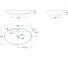 Накладной умывальник Point Виктория 51, овальный, белый матовый, PN43066WM 3