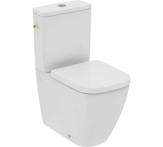 Безободковый напольный пристенный унитаз Ideal Standard i.life S с технологией RimLS+, для монтажа с бачком T473501 T500001 00078124