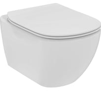 Безободковый подвесной унитаз Ideal Standard TESI Rimless+ с сиденьем и крышкой в комплекте T536001 00084934