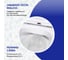 Унитаз-компакт Cox Paini BTW 605х370х800 мм Rimless, с сиденьем, выпуск Vario, белый глянец URB788381F 4