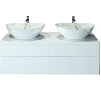 Подвесная тумба Orange Otto с двумя раковинами Ot-130TuMDF+RA