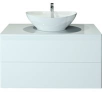 Подвесная тумба Orange Otto с раковиной Ot-100TuGLASS+RA