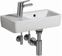 Раковина GEBERIT 276350000 Renova Compact с полочкой слева, с отверстием под смеситель 00000045319