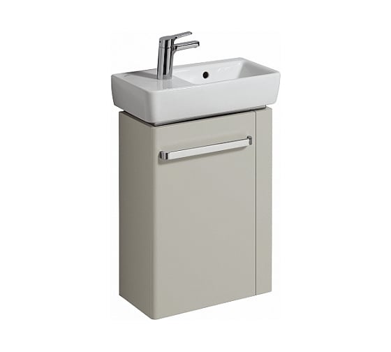 Раковина GEBERIT 276350000 Renova Compact с полочкой слева, с отверстием под смеситель 00000045319