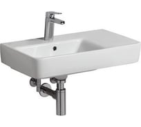 Раковина GEBERIT 226165000 Renova Compact с полочкой справа, 650х370 мм 00000046697