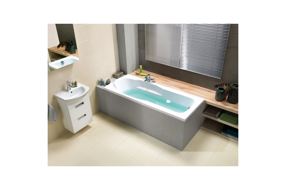 Прямоугольная ванна Cersanit SANTANA 140x70 WP-SANTANA 140-W ...
