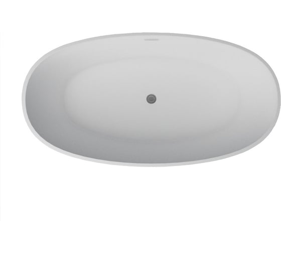Ванна из искусственного камня Azario SOLID SURFACE с хромированным сифоном, 1800х930х560 мм 00062767