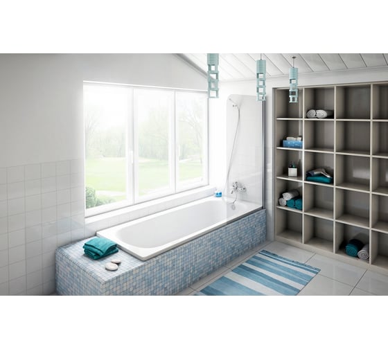 Ванна BLB UNIVERSAL HG стальная, 170x70 см, белая, 3,5 мм, без отверстия для ручек B70H 00021371