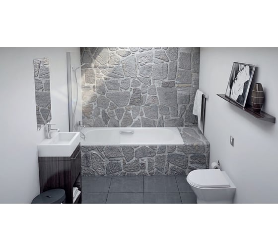 Ванна BLB ATLANTICA HG стальная, 180x80 см, белая, 3.5 мм, без отверстия для ручек B80J 00023412