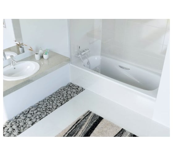Ванна BLB UNIVERSAL HG стальная, 150x70 см, белая, 3,5 мм, с отверстием для ручек 208 мм B50H 00023405