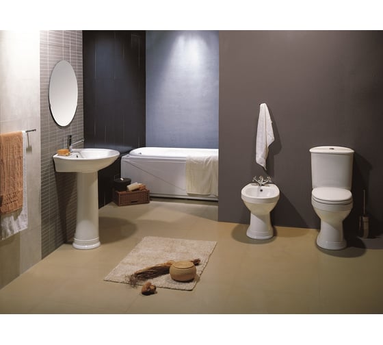 Раковина с пьедесталом Creo Ceramique MARSEILLE 630x520x845 MA3000+MA3010 00029797