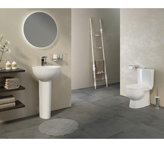 Унитаз-компакт Sanita Art Luxe с сиденьем дюропласт 00008318 16471692
