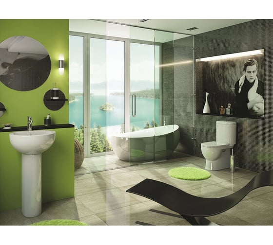 Унитаз-компакт Sanita Art Luxe с сиденьем дюропласт 00008318 16471692