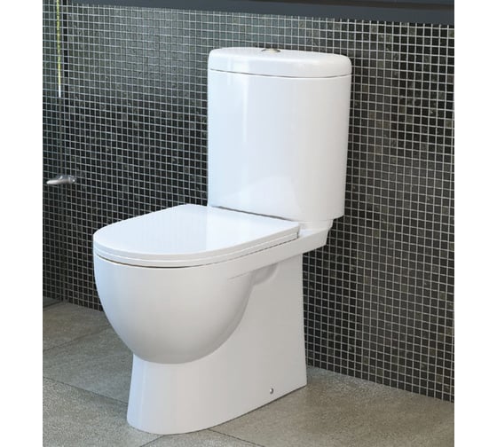 Унитаз-компакт Sanita Luxe Art с сиденьем, микролифт, быстросъемное 00008317 WC.CC/Art/2-DM/WHT.G/S1