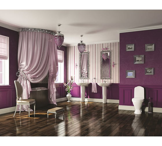 Унитаз-компакт Sanita Luxe Classic с сиденьем дюропласт, косой выпуск 00014479 16471792