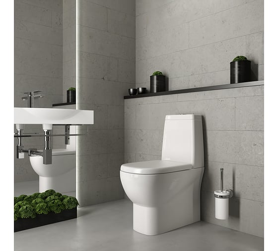 Унитаз-компакт Sanita Luxe Infinity с сиденьем микролифт, быстросъемное 00022452 16471862
