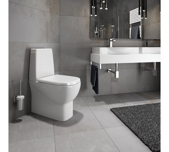 Унитаз-компакт Sanita Luxe Infinity с сиденьем микролифт, быстросъемное 00022452 16471862