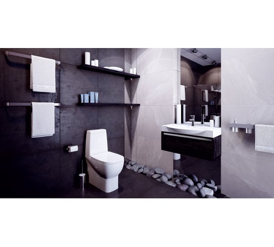 Унитаз-компакт Sanita Luxe Infinity с сиденьем микролифт, быстросъемное 00022452 16471862
