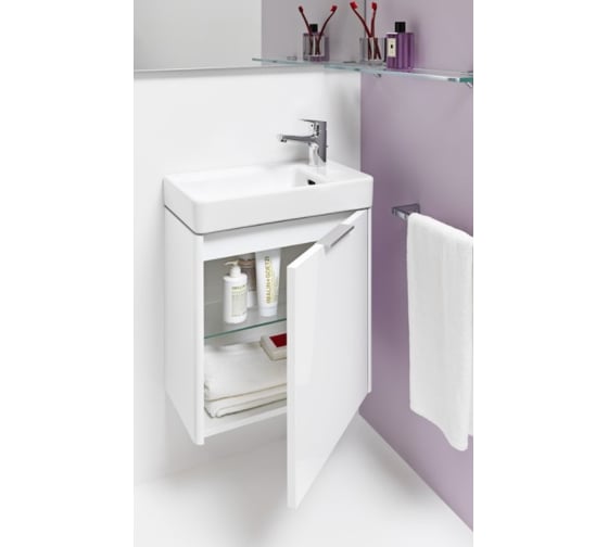 Асимметричная мини-раковина Laufen PRO S 480x280 мм, 1 отв. для смесителя слева, цвет белый 8159550001041 00029866