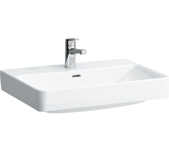 Раковина Laufen PRO S 650х465 мм, 1 отверстие для смесителя по центру, цвет белый 8.1096.4.000.104.1 00033093