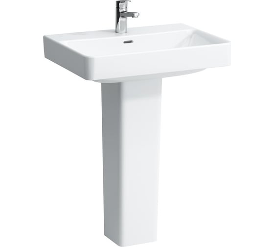 Раковина Laufen PRO S 650х465 мм, 1 отверстие для смесителя по центру, цвет белый 8.1096.4.000.104.1 00033093
