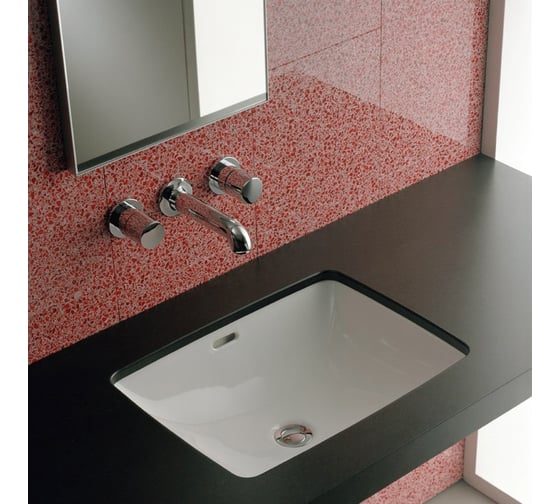 Раковина Laufen PRO 52.5х40 см, встраиваемая снизу, с отверстием для смесителя 8.1196.6.000.104.1 00024862