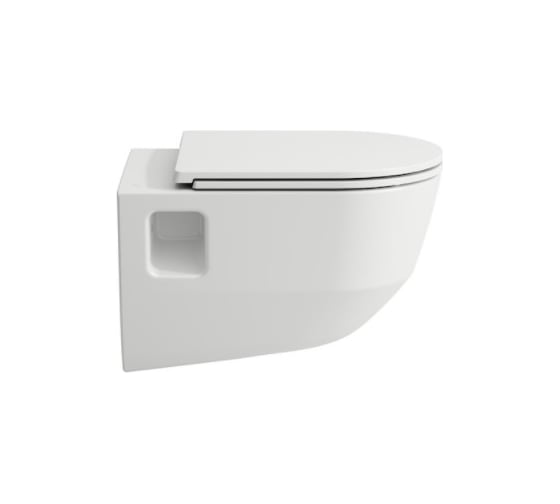 Подвесной унитаз Laufen PRO Rimless со скрытым ободком, с глубоким смыванием 8.2096.4.000.000.1 00029373